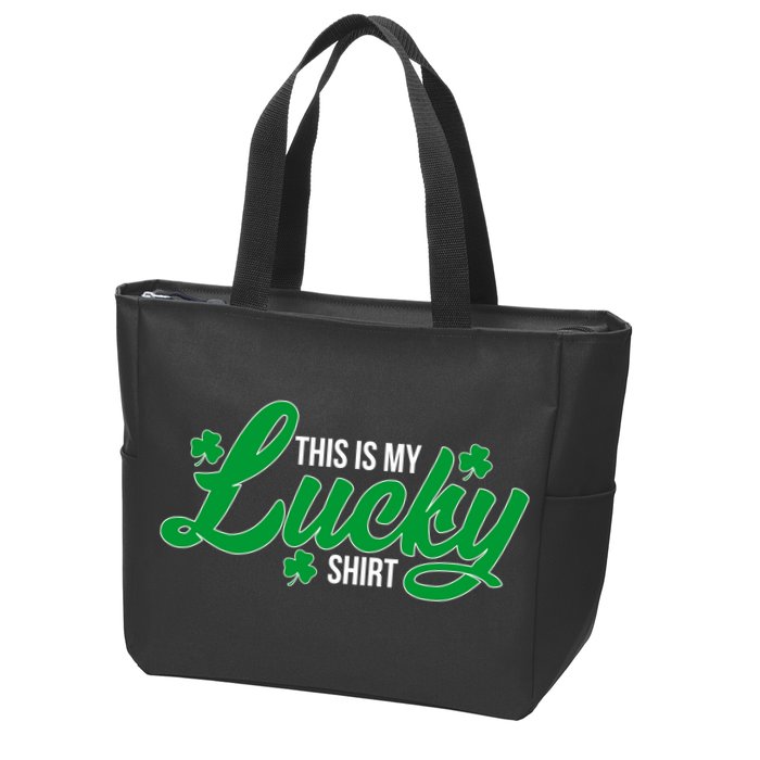 This is my Lucky Shirt St. Patrick's Day Zip Tote Bag