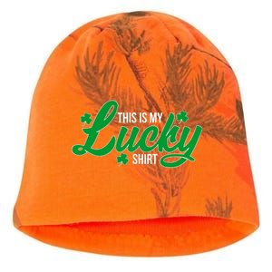 This is my Lucky Shirt St. Patrick's Day Kati - Camo Knit Beanie