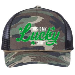 This is my Lucky Shirt St. Patrick's Day Retro Rope Trucker Hat Cap