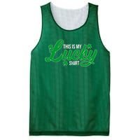 This is my Lucky Shirt St. Patrick's Day Mesh Reversible Basketball Jersey Tank