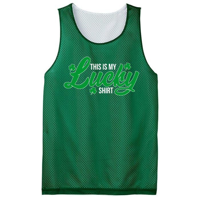 This is my Lucky Shirt St. Patrick's Day Mesh Reversible Basketball Jersey Tank