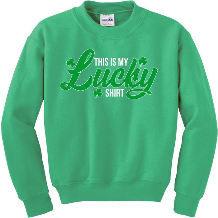 This is my Lucky Shirt St. Patrick's Day Kids Sweatshirt