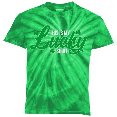 This is my Lucky Shirt St. Patrick's Day Kids Tie-Dye T-Shirt