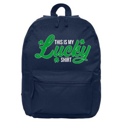 This is my Lucky Shirt St. Patrick's Day 16 in Basic Backpack