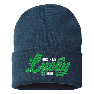 This is my Lucky Shirt St. Patrick's Day Sustainable Knit Beanie