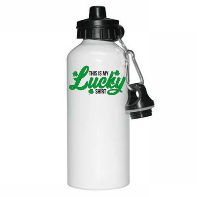 This is my Lucky Shirt St. Patrick's Day Aluminum Water Bottle