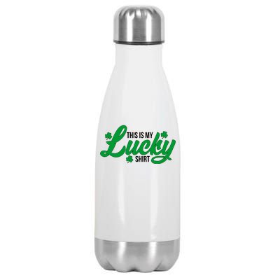 This is my Lucky Shirt St. Patrick's Day Stainless Steel Insulated Water Bottle