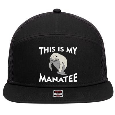 This Is My Manatee 7 Panel Mesh Trucker Snapback Hat