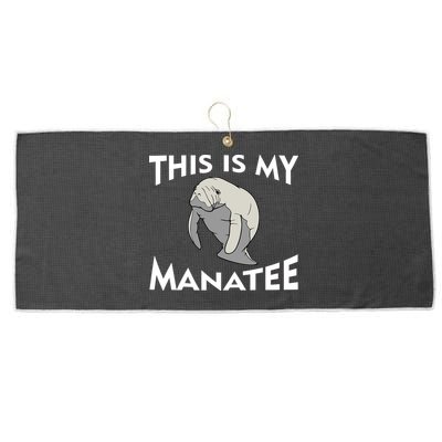 This Is My Manatee Large Microfiber Waffle Golf Towel