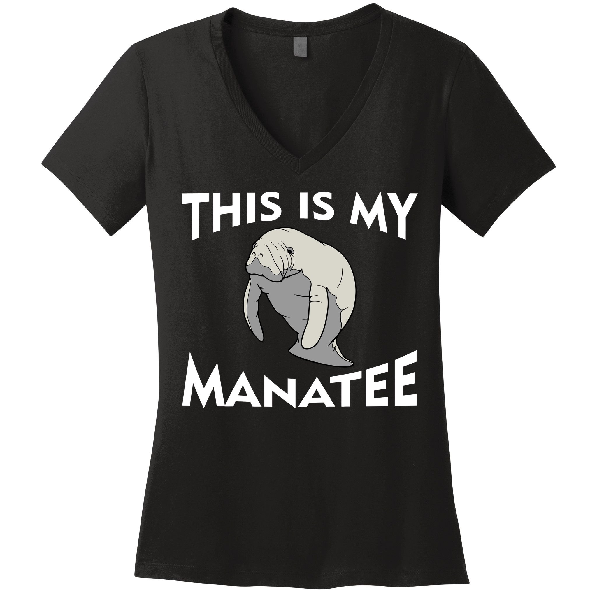 This Is My Manatee Women's V-Neck T-Shirt