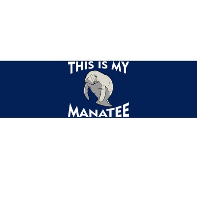 This Is My Manatee Bumper Sticker