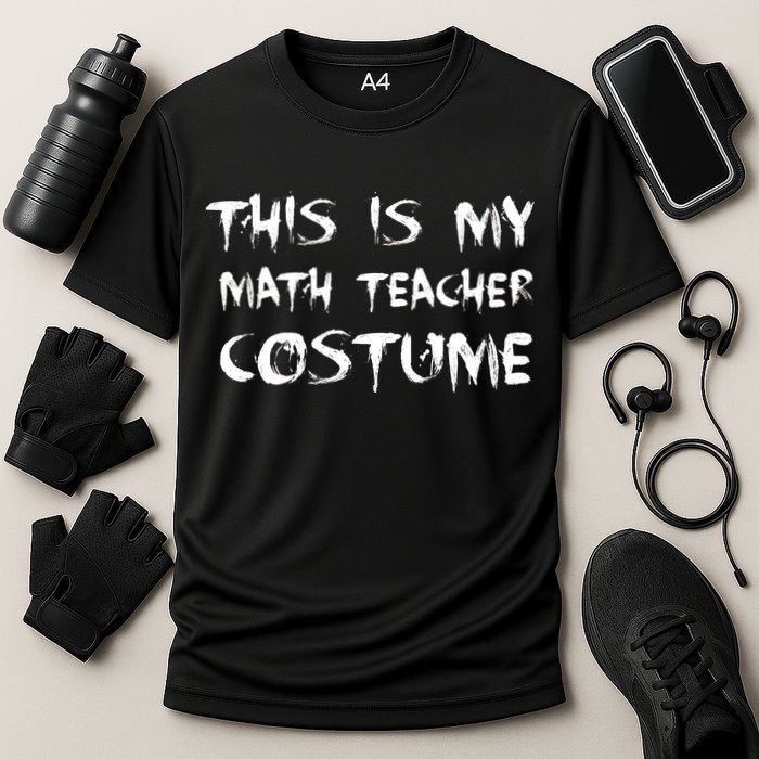 This Is My Math Teachers Costume Cooling Performance Crew T-Shirt
