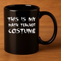This Is My Math Teachers Costume 11oz C Handle Ceramic Mug