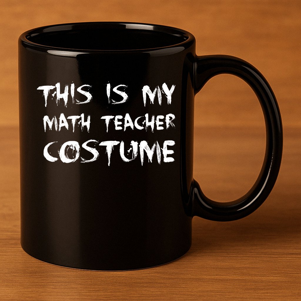 This Is My Math Teachers Costume 11oz C Handle Ceramic Mug