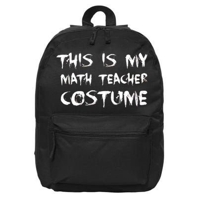 This Is My Math Teachers Costume 16 in Basic Backpack