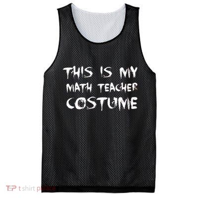 This Is My Math Teachers Costume Mesh Reversible Basketball Jersey Tank