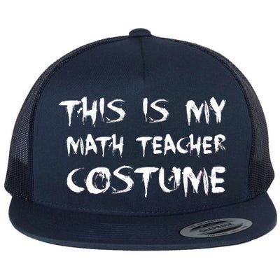 This Is My Math Teachers Costume Flat Bill Trucker Hat