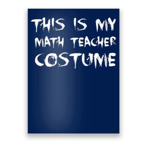 This Is My Math Teachers Costume Poster