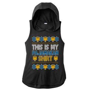 This Is My Pajamakah Shirt Ugly Hanukkah Sweater Ladies PosiCharge Tri-Blend Wicking Draft Hoodie Tank