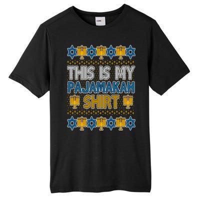 This Is My Pajamakah Shirt Ugly Hanukkah Sweater Tall Fusion ChromaSoft Performance T-Shirt