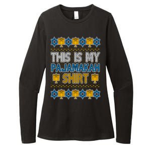 This Is My Pajamakah Shirt Ugly Hanukkah Sweater Womens CVC Long Sleeve Shirt