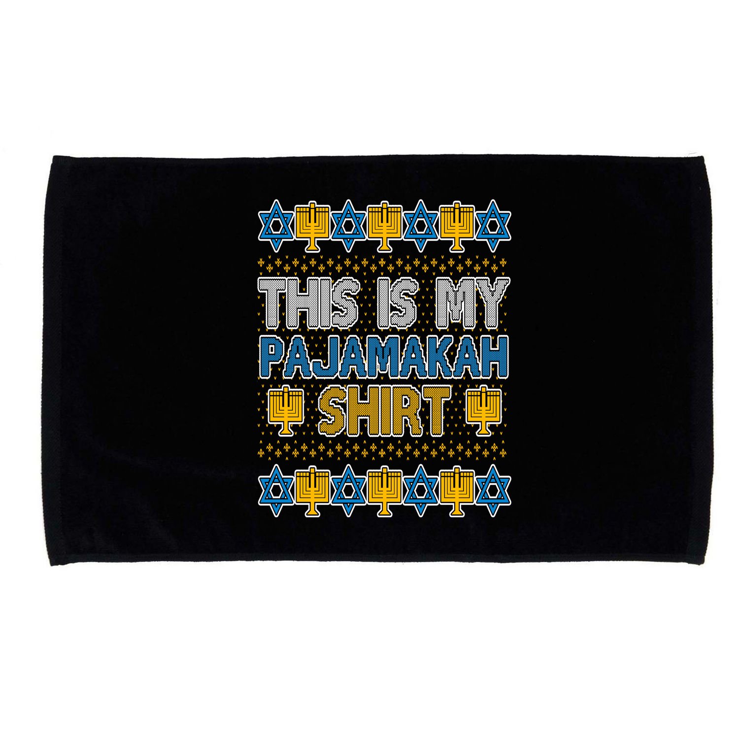 This Is My Pajamakah Shirt Ugly Hanukkah Sweater Microfiber Hand Towel