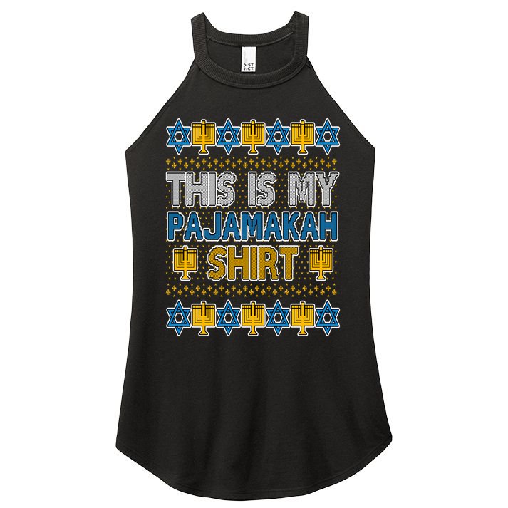 This Is My Pajamakah Shirt Ugly Hanukkah Sweater Women's Perfect Tri Rocker Tank