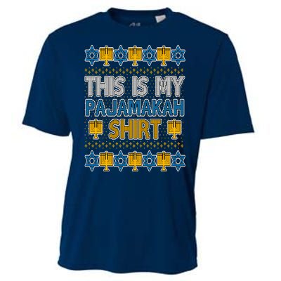 This Is My Pajamakah Shirt Ugly Hanukkah Sweater Cooling Performance Crew T-Shirt