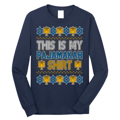 This Is My Pajamakah Shirt Ugly Hanukkah Sweater Long Sleeve Shirt