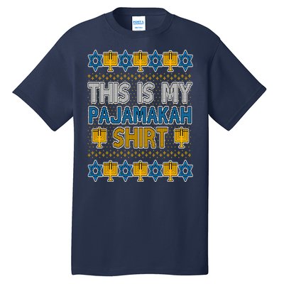 This Is My Pajamakah Shirt Ugly Hanukkah Sweater Tall T-Shirt