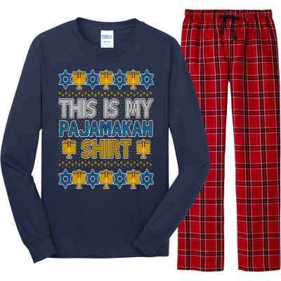 This Is My Pajamakah Shirt Ugly Hanukkah Sweater Long Sleeve Pajama Set