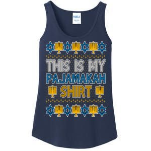 This Is My Pajamakah Shirt Ugly Hanukkah Sweater Ladies Essential Tank