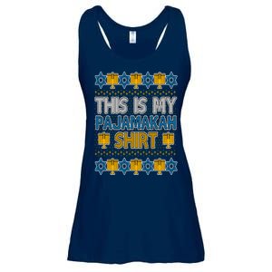 This Is My Pajamakah Shirt Ugly Hanukkah Sweater Ladies Essential Flowy Tank