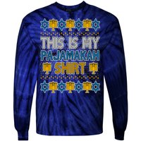 This Is My Pajamakah Shirt Ugly Hanukkah Sweater Tie-Dye Long Sleeve Shirt