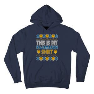 This Is My Pajamakah Shirt Ugly Hanukkah Sweater Tall Hoodie