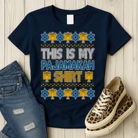 This Is My Pajamakah Shirt Ugly Hanukkah Sweater Womens T-Shirt