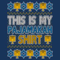 This Is My Pajamakah Shirt Ugly Hanukkah Sweater Womens T-Shirt
