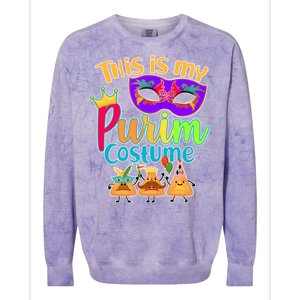 This Is My Purim Costume Colorblast Crewneck Sweatshirt