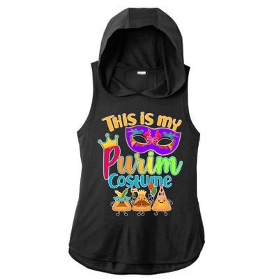 This Is My Purim Costume Ladies PosiCharge Tri-Blend Wicking Draft Hoodie Tank