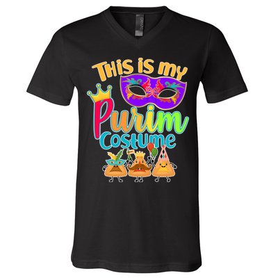 This Is My Purim Costume V-Neck T-Shirt