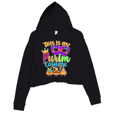 This Is My Purim Costume Crop Fleece Hoodie