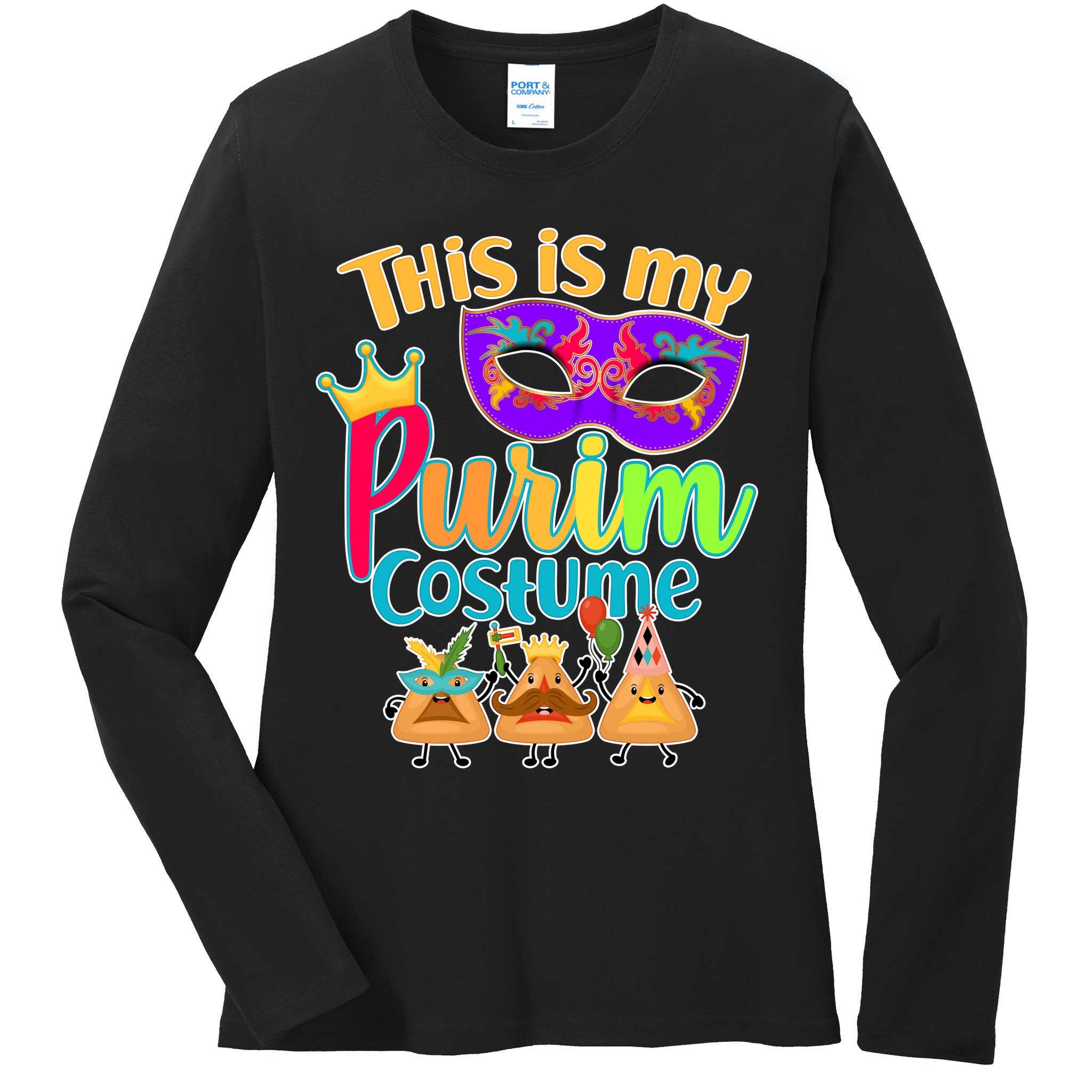 This Is My Purim Costume Ladies Long Sleeve Shirt