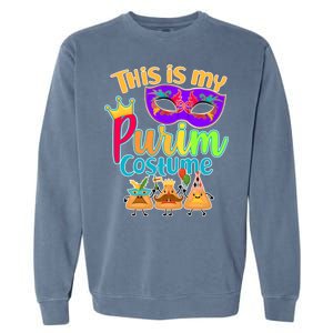 This Is My Purim Costume Garment-Dyed Sweatshirt