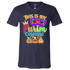 This Is My Purim Costume V-Neck T-Shirt