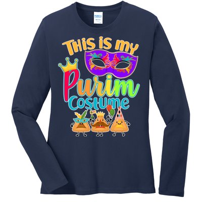 This Is My Purim Costume Ladies Long Sleeve Shirt