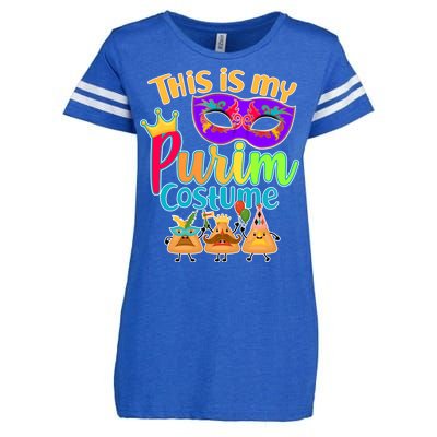 This Is My Purim Costume Enza Ladies Jersey Football T-Shirt