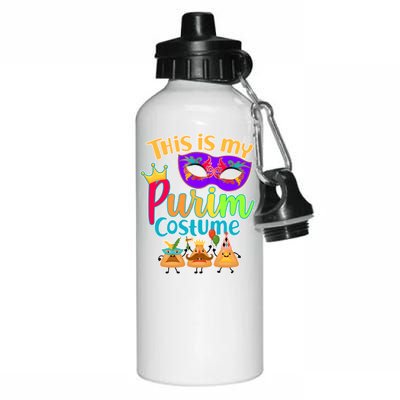 This Is My Purim Costume Aluminum Water Bottle