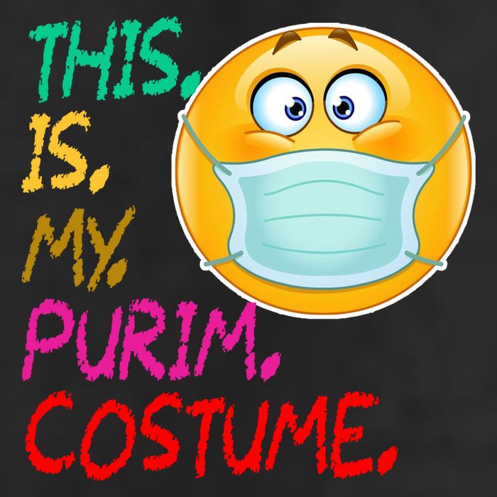 This Is My Purim Costume Quarantine 7 Panel Mesh Trucker Snapback Hat