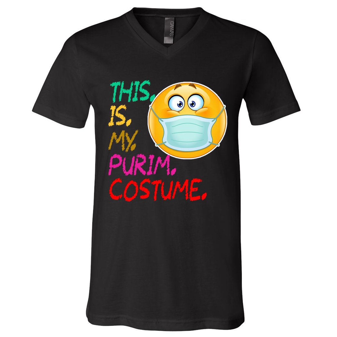This Is My Purim Costume Quarantine V-Neck T-Shirt