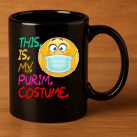 This Is My Purim Costume Quarantine 11oz C Handle Ceramic Mug
